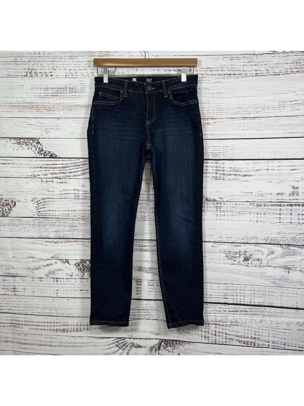 Kut From The Kloth Jeans Medium Wash Mid Rise Crop Ankle Jeans